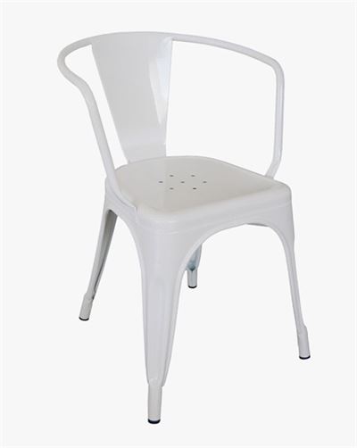 Ghế Tolix có tay TL-02 trắng