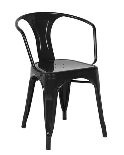 Ghế Tolix có tay TL-02 đen