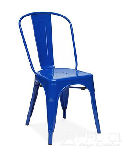 Ghế Tolix không tay TL-01 xanh dương