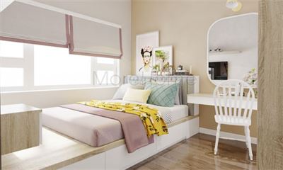 Giường ngủ gỗ đẹp cho căn hộ The Park quận 7