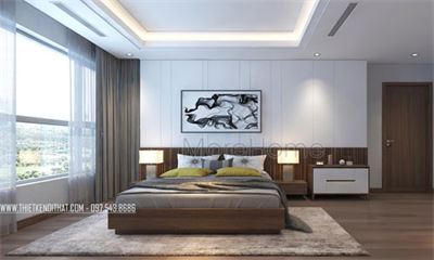 Mẫu giường ngủ đẹp cho chung cư N05 Hoàng Đạo Thúy