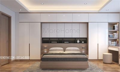 Giường ngủ gỗ MDF an cường hiện đại