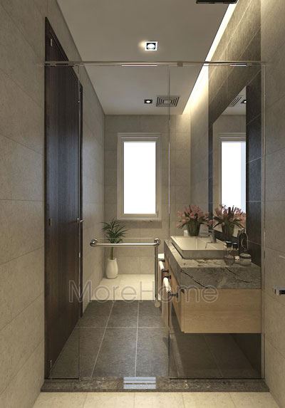 Thi công vách tắm kính cho biệt thự Park city