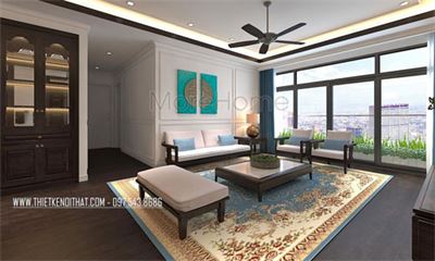 Sản xuất sofa gỗ Việt đẹp cho căn hộ chung cư Ngoại Giao Đoàn