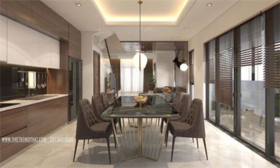 Mẫu thiết kế bàn ghế ăn đẹp hiện đại - MH01