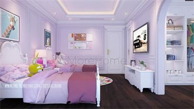 Trang trí nội thất phòng ngủ bé gái đẹp và sáng tạo