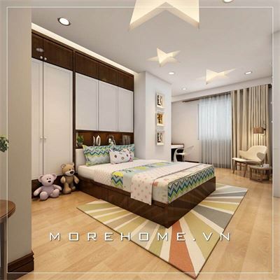 Trang trí nội thất phòng ngủ gỗ công nghiệp độc đáo đầy cuốn hút