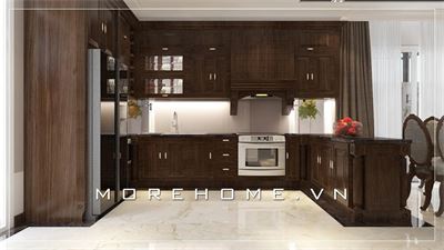 Cập nhật các mẫu bố trí phòng bếp tân cổ điển đẹp