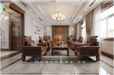 Sofa gỗ óc chó MH-0007