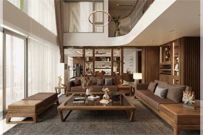 Sofa gỗ óc chó MH-0024