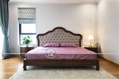 Giường ngủ gỗ óc chó MH-0004