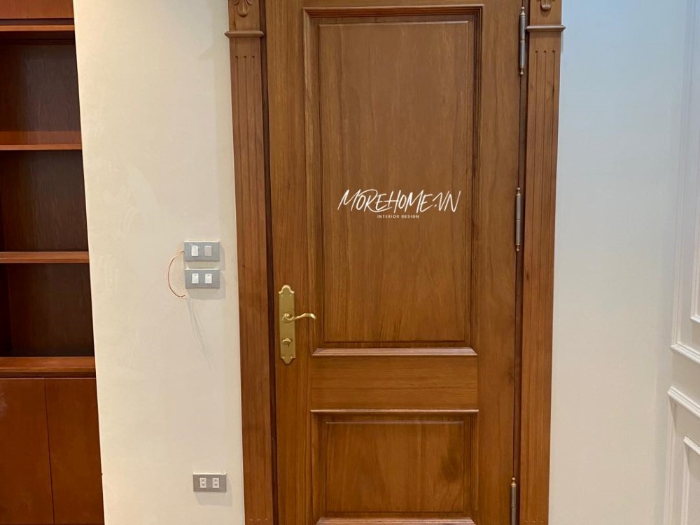 Thi công cửa gỗ tự nhiên