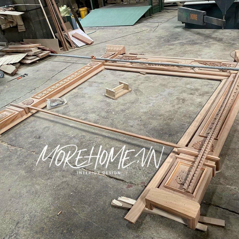 Thi công cửa gỗ tự nhiên