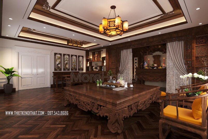 thiết kế phòng thờ