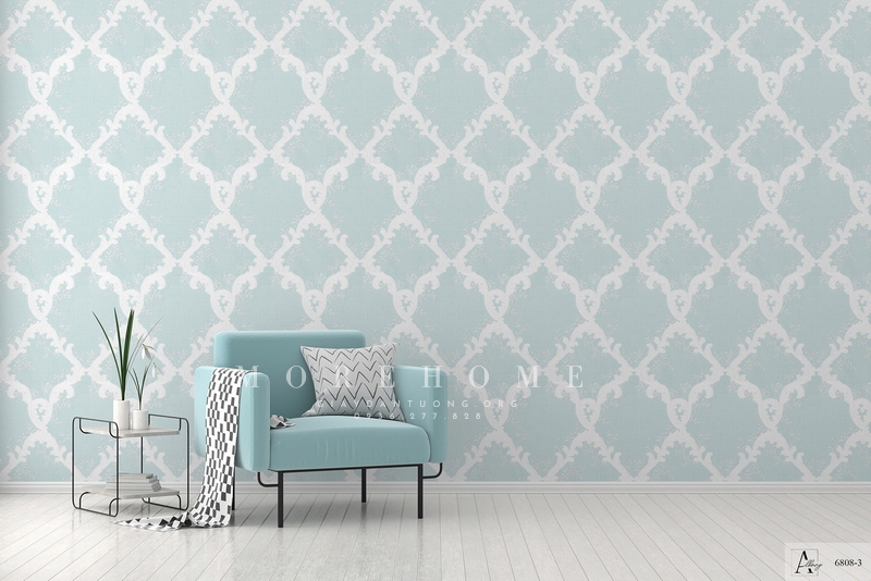 Giấy dán tường màu xanh ngọc