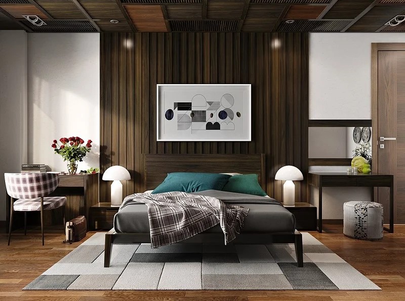 Thiết kế phòng ngủ 20m2 cho vợ chồng