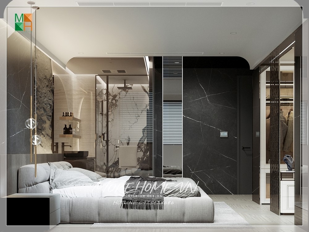 Thiết kế phòng ngủ 20m2 cho vợ chồng