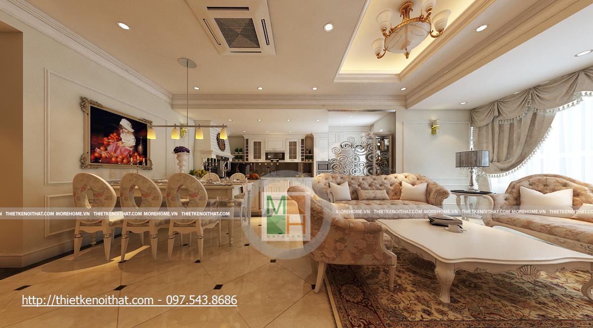 Thiết kế nội thất tân cổ điển sang trọng