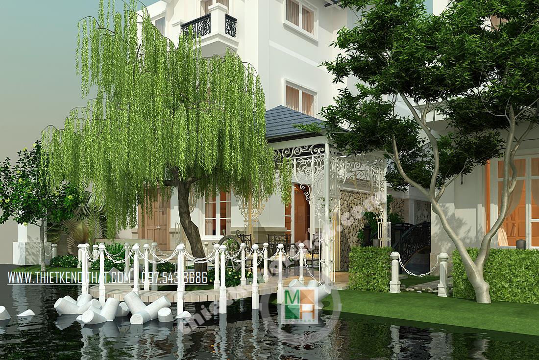 Thiết kế biệt thự có sân vườn đẹp và sang trọng cho bạn 3