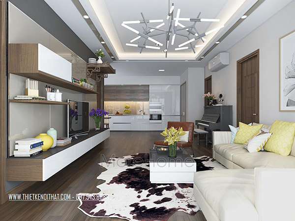 Thiết kế căn hộ chung cư 45m2 Phá bỏ mọi giới hạn