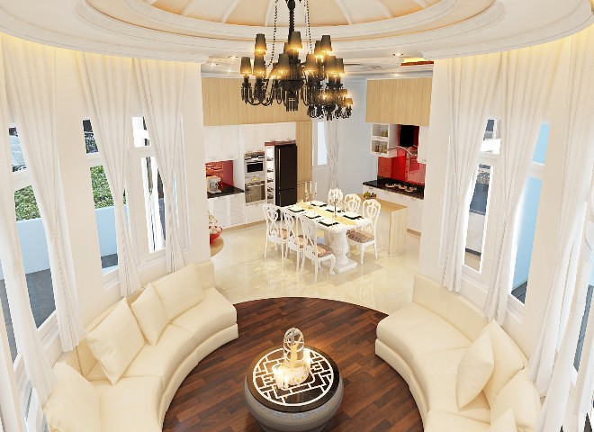 Biệt thự vườn mang phong cách bán cổ điển 3