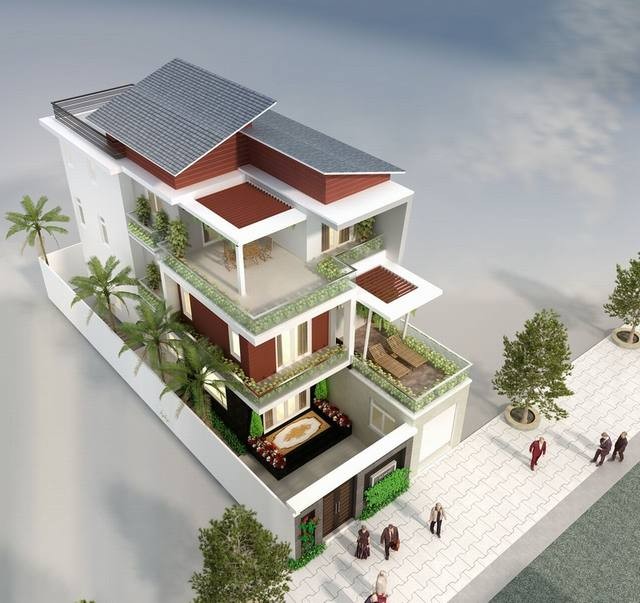 Ngắm nhìn các mẫu biệt thự 3 tầng hiện đại 1