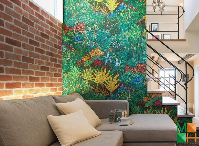 Giấy dán tường kiểu gạch