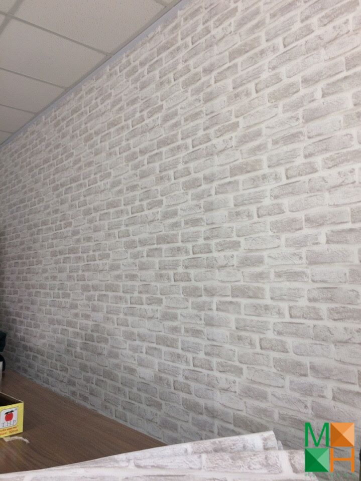 Giấy dán tường kiểu gạch