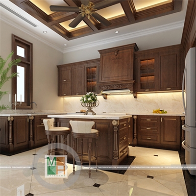 Thiết kế nội thất biệt thự gỗ Việt