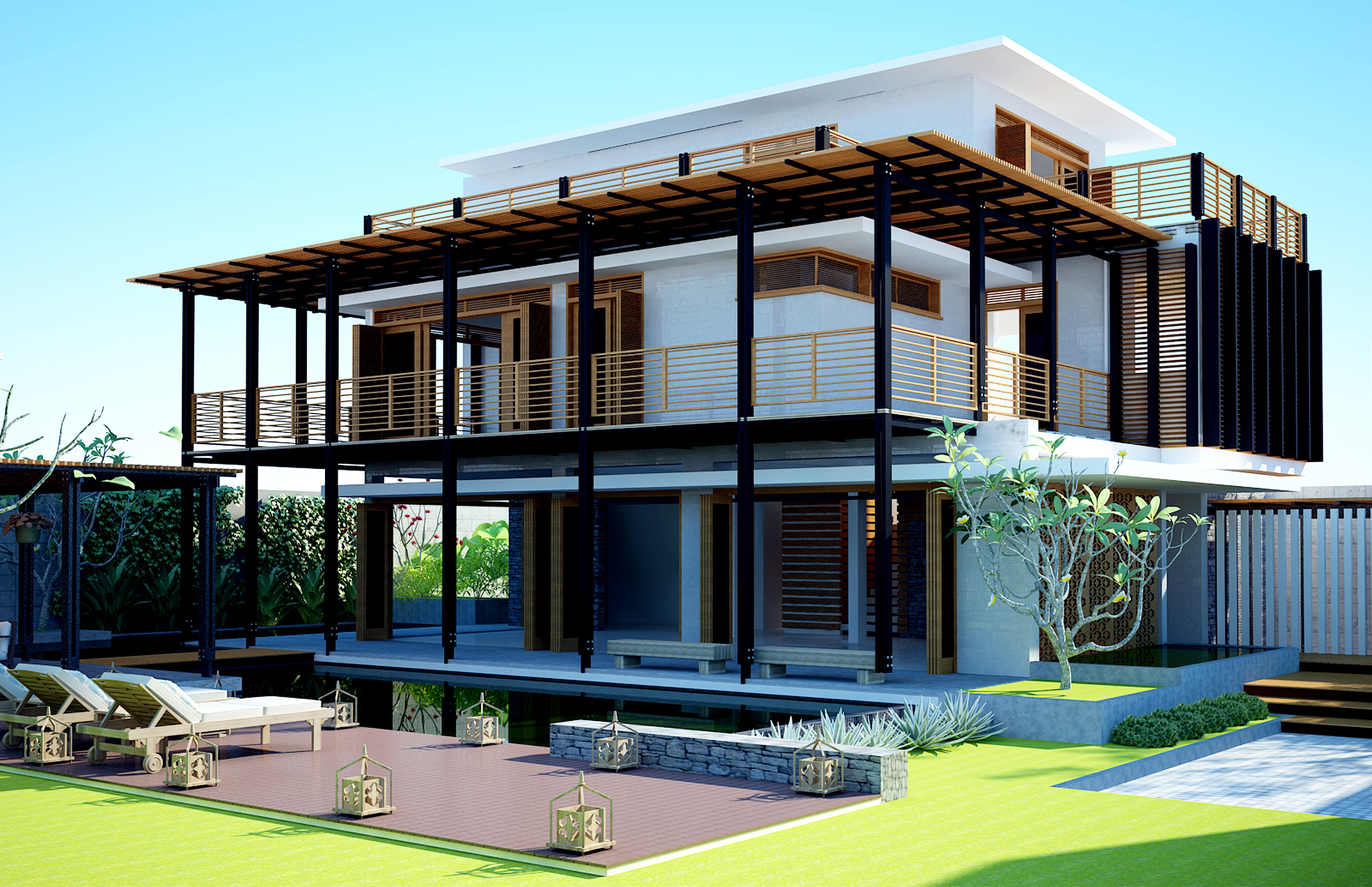 Biệt thự hiện đại đẹp, xu hướng thiết kế mới lạ