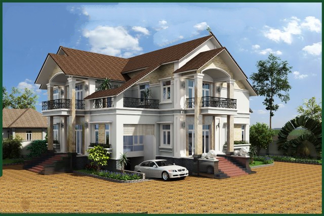 Mẫu biệt thự đẹp 2 tầng