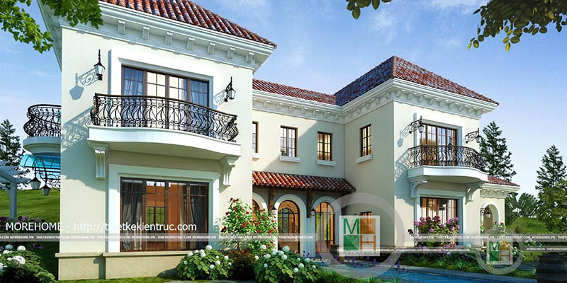 Mẫu biệt thự đẹp 2 tầng
