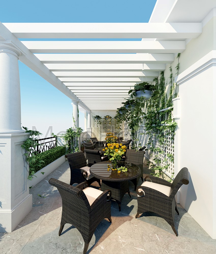 Mẫu thiết kế biệt thự cổ điển cuốn hút ánh nhìn