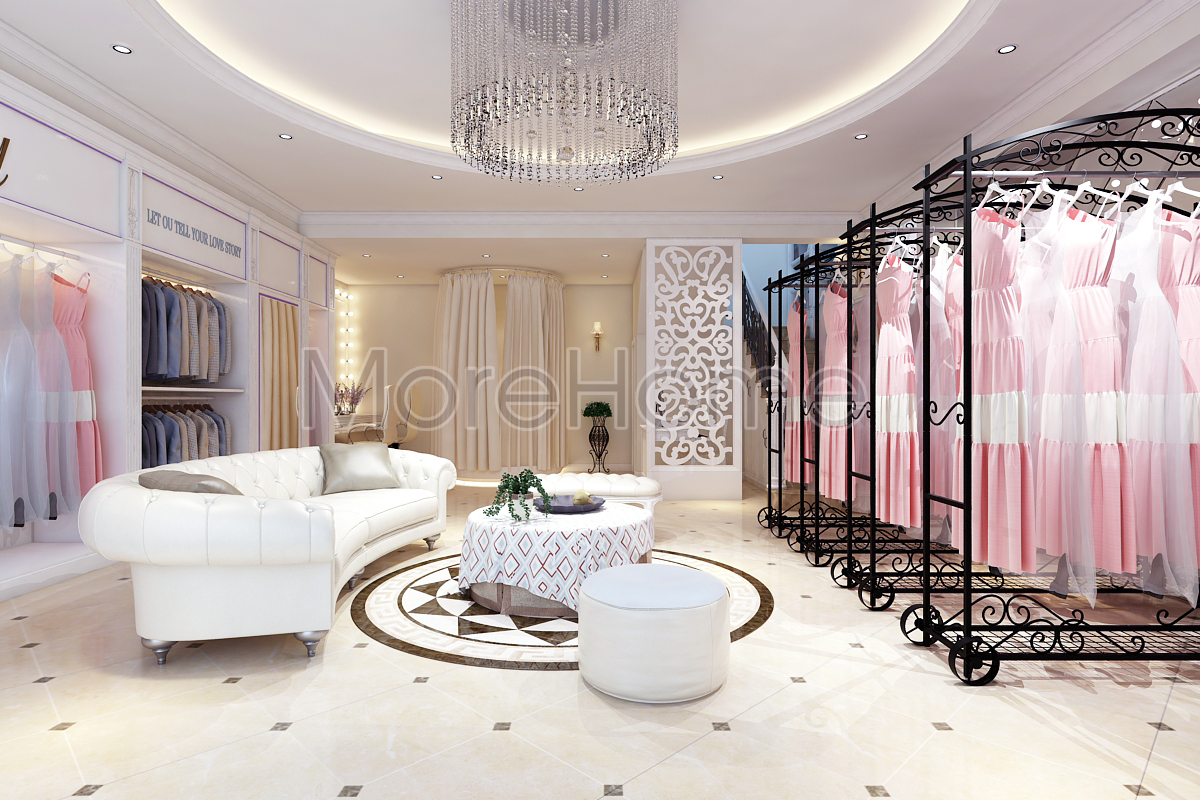 Thiết kế showroom áo cưới thu hút mọi ánh nhìn