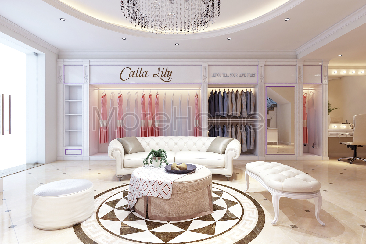 Thiết kế showroom áo cưới thu hút mọi ánh nhìn