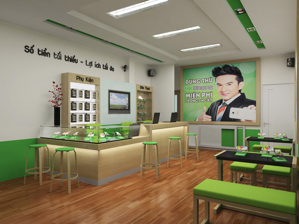 Thiết kế showroom điện thoại