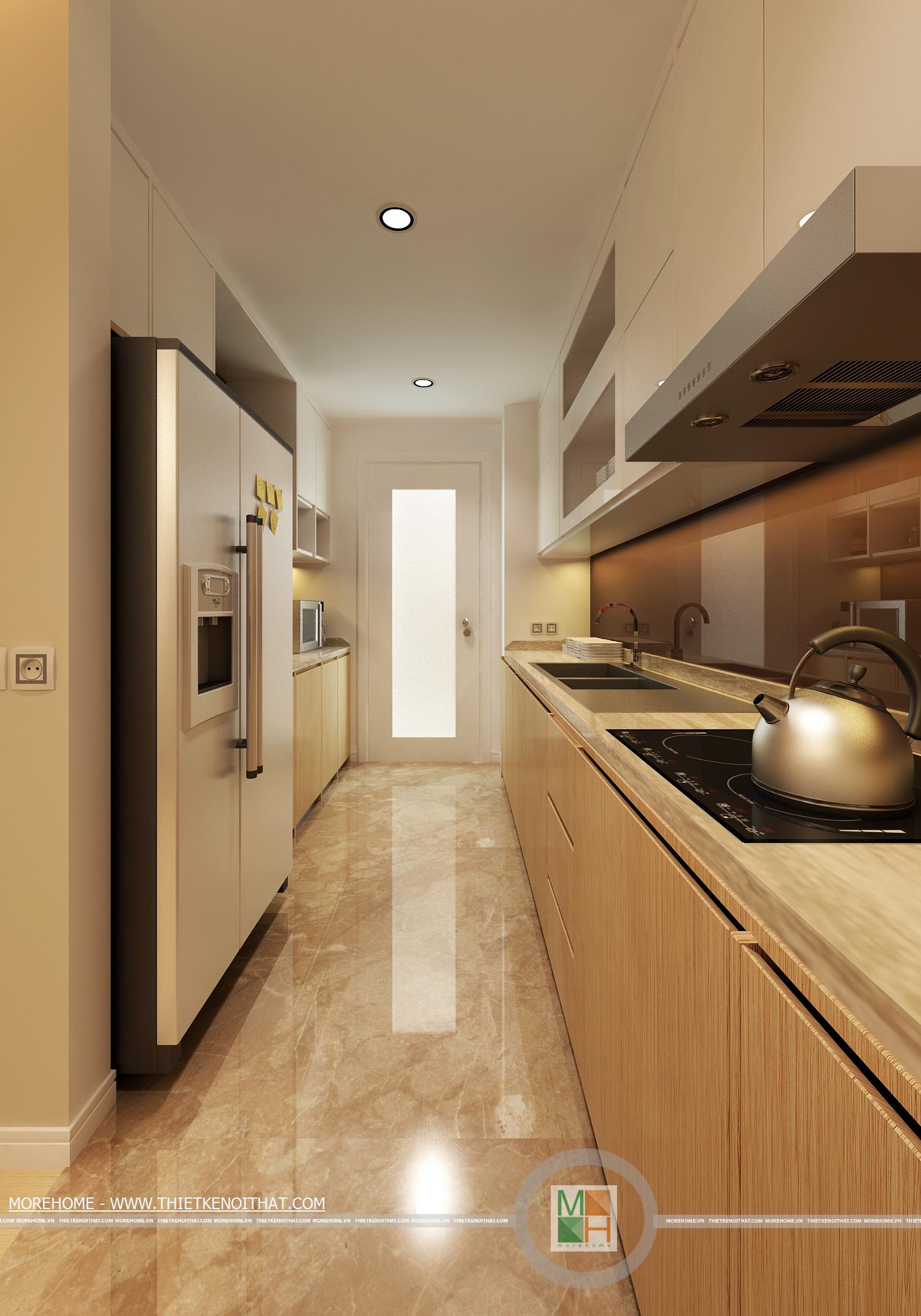 Hào hứng với mẫu thiết kế tủ bếp gỗ tự nhiên hiện đại