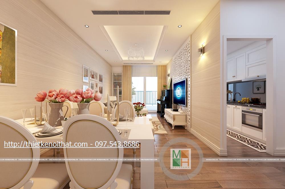 Thiết kế nội thất căn hộ chung cư cao cấp