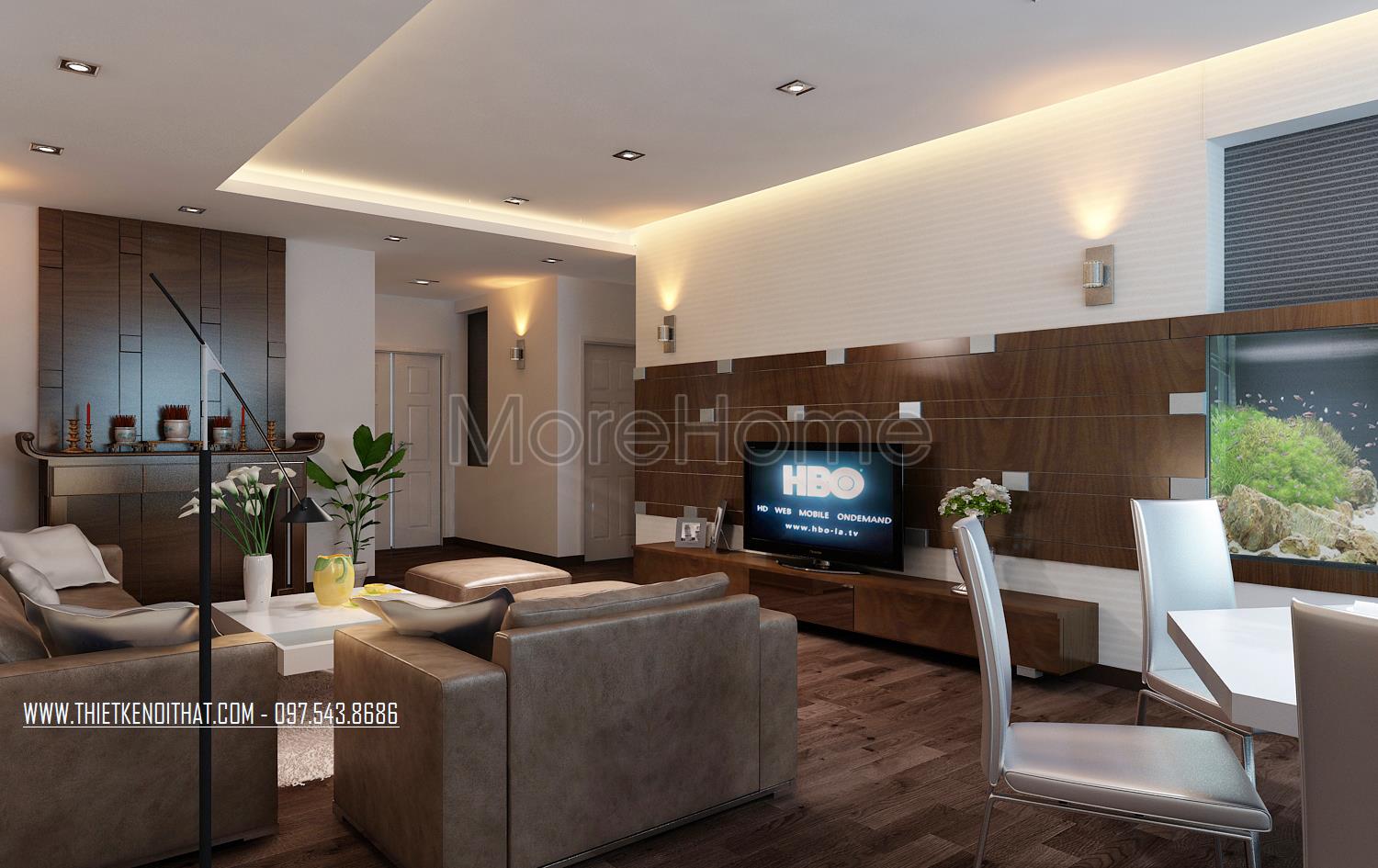 Gợi ý thiết kế nội thất chung cư 60m2