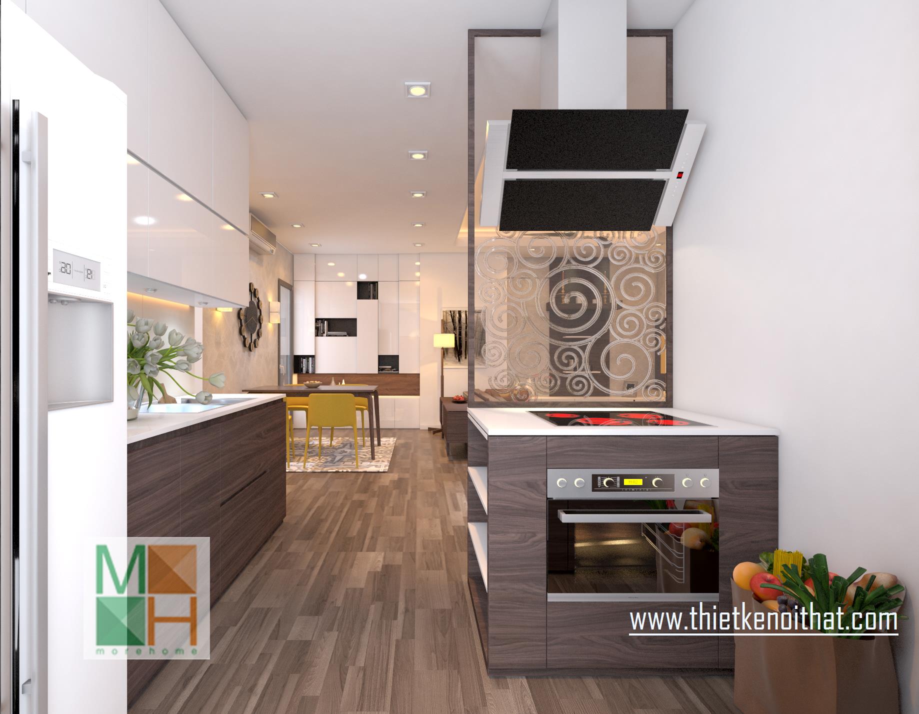 Quy trình thiết kế nội thất chung cư 70m2