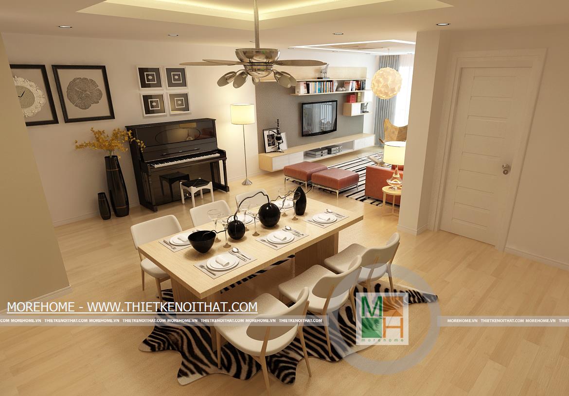 Thiết kế nội thất nhà chung cư đẹp và tiện ích