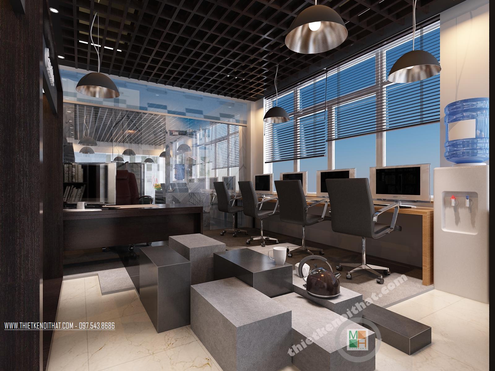 Thiết kế nội thất showroom cửa hàng