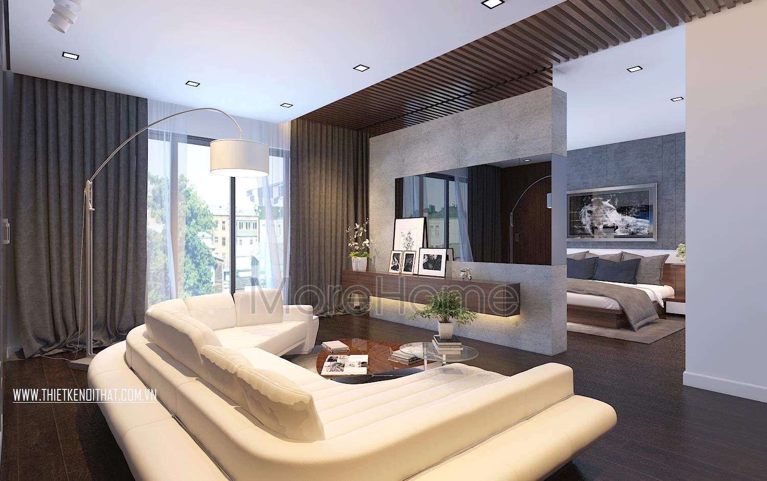 Mẫu biệt thự mini mát mẻ và hiện đại 1