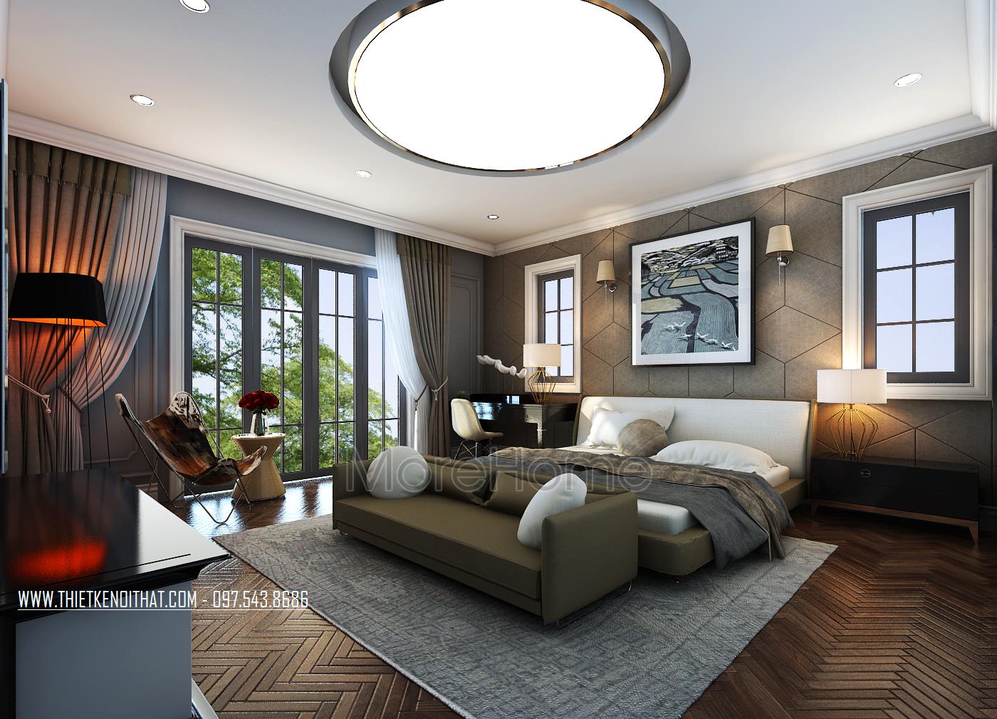 Thiết kế căn hộ độc đáo với tông màu trung tính sang trọng 2