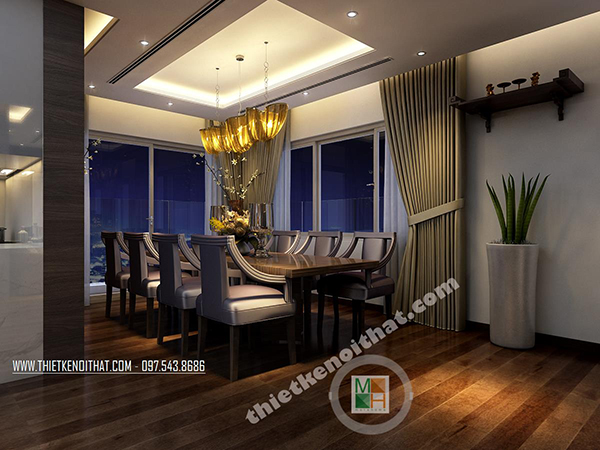 Thiết kế nội thất căn hộ đẹp lung linh