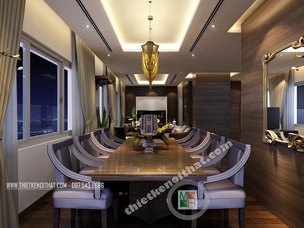 Thiết kế nội thất căn hộ đẹp lung linh