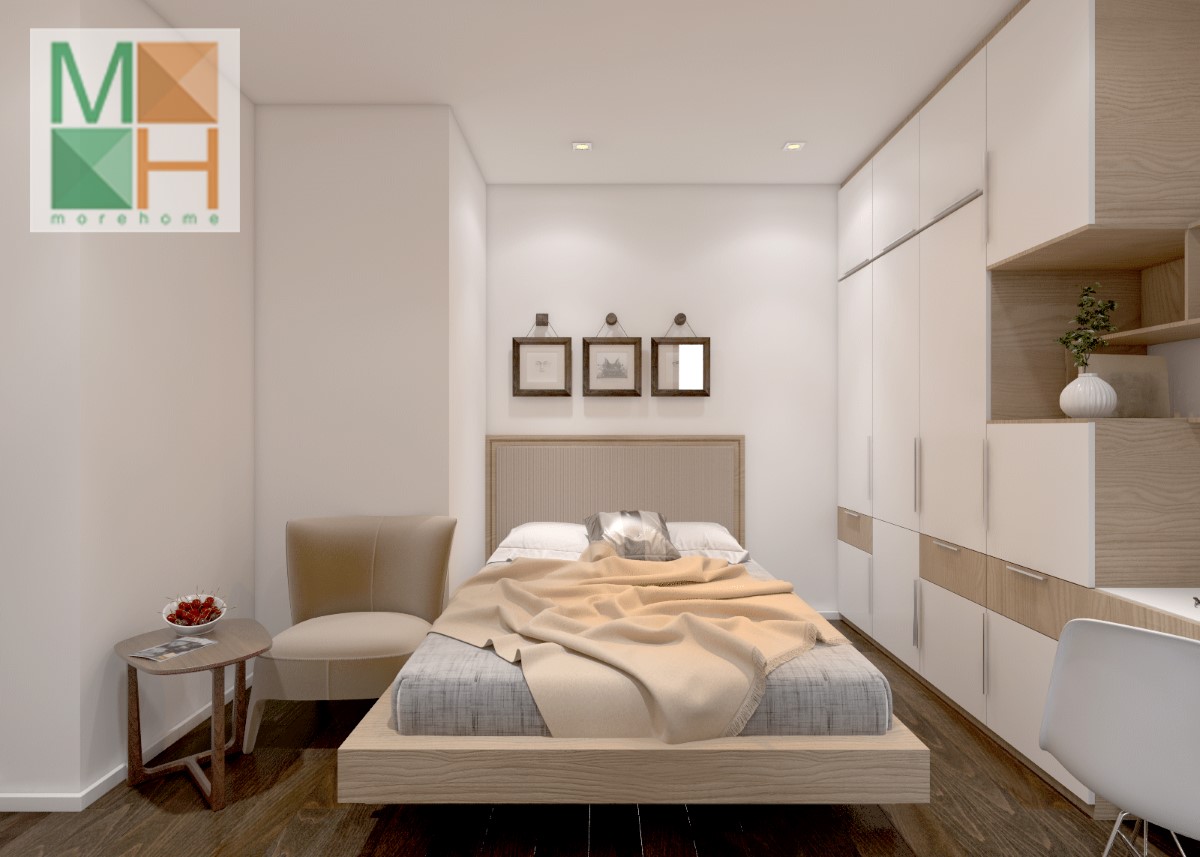 Thiết kế nhà chung cư  60m2 đầy thẩm mỹ và tiết kiệm diện tích