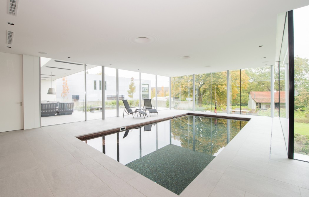 Dự án thiết kế biệt thự mini quận 9 với bể bơi trong nhà cao cấp 6