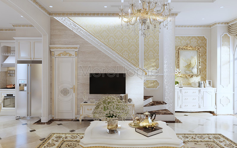 Biệt thự cổ điển đầy ấn tượng tạo không gian đẹp mắt