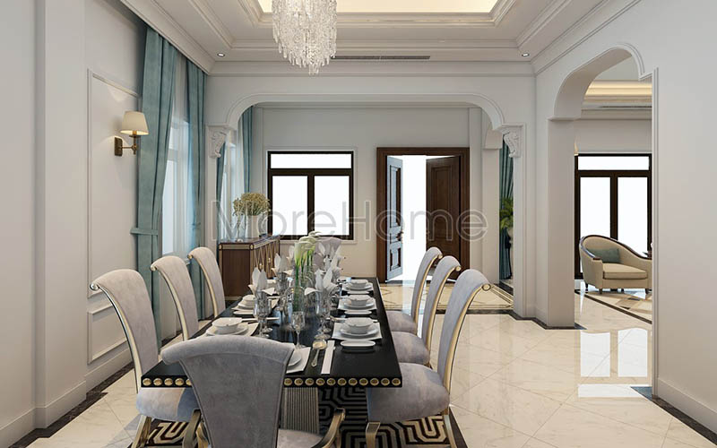 Biệt thự tân cổ điển với nội thất đầy ấn tượng